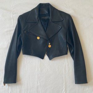 Donna Karan Leather Jacket Size 4 (Vintage)